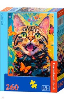 Puzzle-260 MIDI Счастливый кот Puzzle-260 MIDI Счастливый кот