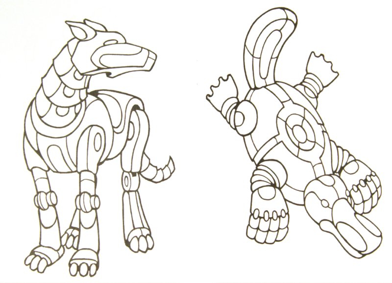 Раскраска. Роботы-животные - Издательство Альфа-книга