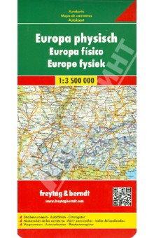  Europa physisch. 1:3 500 000