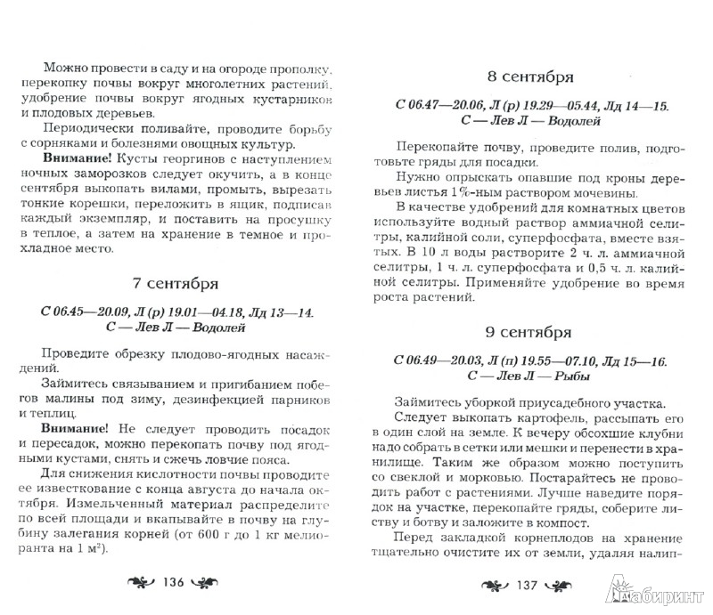 Лунный календарь на 2009 год на май