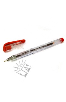  Ручка масляная "Lantu" красная (LT208-К)