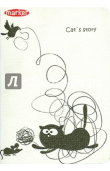 Записная книжка "Cat story" (А 6, в клетку, 12 дизайнов) (M-820640N)