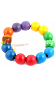 Бусы: Радуга, шары цветные, 14 штук (Д-537)