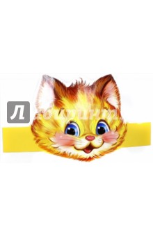 Маска котенка для детей на голову Маска котенка для детей на голову