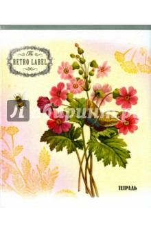  Тетрадь, 48 листов, линия "Розовые цветы" (С2549-17)