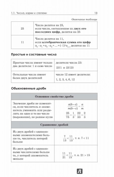 алгебра в схемах и таблицах третьяк