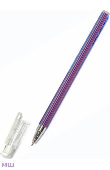 Ручка шариковая "Полоски", 0. 5 мм, синяя (20-0149)