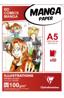Блокнот для маркеров "Manga" (50 листов, А 5, нелинованный) (94041 С)