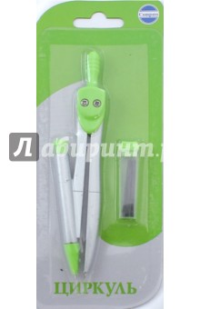 Циркуль с механическим карандашом, зеленый (С 3120-01)
