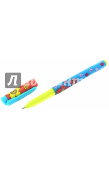 Ручка шариковая FreshWrite. Цветы-сердечки, 0. 7 мм, синяя (20-0214/09)