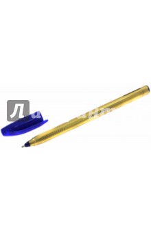 Ручка шариковая, 1. 0 мм, треугольная "DROP GOLD" синяя (026151-02)
