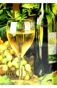 Раскраска по номерам "Белое вино" (40 х 50 см) (S 544)