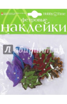 Декоративные наклейки из фетра "ЛИСТОЧКИ" (2-093/09)