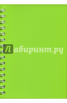 Записная книжка Notebook 120 листов, А 5, пластик "САЛАТОВАЯ" (45046)