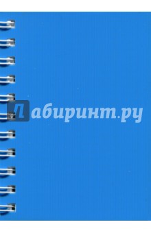 Записная книжка "Notebook" 120 листов, А 6, пластиковая обложка, голубая (45048)