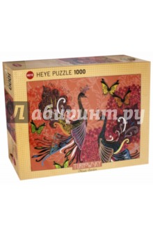 Puzzle-1000 Павлины и бабочки (29821)