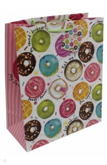 Пакет бумажный "Пончики" (26 х 32, 4 х 12, 7 см) (76579)
