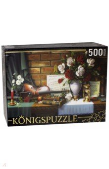 Puzzle-500 ЦВЕТОЧ НАТЮРМ СО СКРИПКОЙ (АЛК 500-8333)