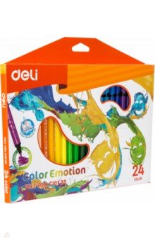 Фломастеры цветные "Color Emotion" (24 цвета, смываемые) (EC10120)