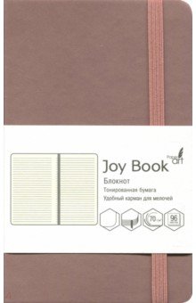 Блокнот "Joy Book" (96 листов, А 6-, твердый переплет, какао) (БДБЛ 6962918)
