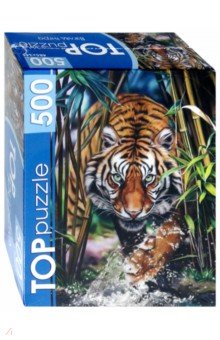 TOPpuzzle-500 "Взгляд тигра" (ХТП 500-4217)