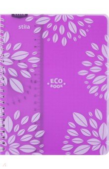 Тетрадь 96 листов, А 5 "ECO BOOK" фиолетовая (84008)