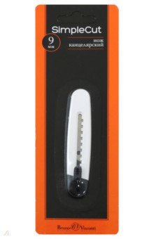 Нож канцелярский "SimpleCut" (9 мм, мини) (2-267/01)