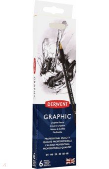 Набор чернографитных карандашей "Graphic" (6 штук, точилка) (0700835)