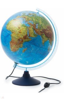 Интерактивный глобус Земли физико-политический (d=320 мм, с подсветкой) (INT13200288)