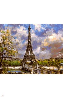 Раскраска по номерам "Париж" (40 х 50 см) (S-512)