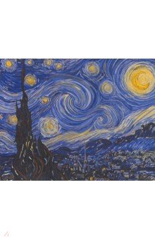 Рисование по номерам по дереву "Звездная ночь" (40 х 50 см) (FLA014)