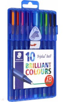 Ручки шариковые 10 цветов "Triplus Ball" 0, 7 мм (437XBSB10)