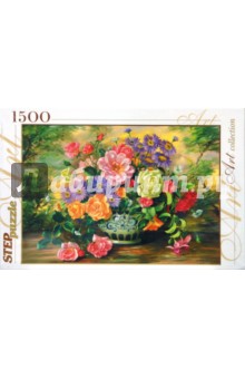  Step Puzzle-1500 "Цветы в вазе" (83019)