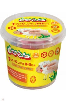 Тесто для лепки "Каляка-Маляка", в банке, 7 цветов, 210 г, 2 формочки (ТЛБКМ-07/30)