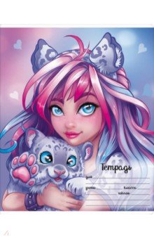 Тетрадь Романтичные девушки, 24 листа, клетка, в ассортименте Тетрадь Романтичные девушки, 24 листа, клетка, в ассортименте