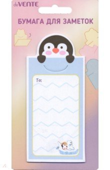 Блок для записей самоклеящийся Funny Animals, 20 листов, в ассортименте Блок для записей самоклеящийся Funny Animals, 20 листов, в ассортименте