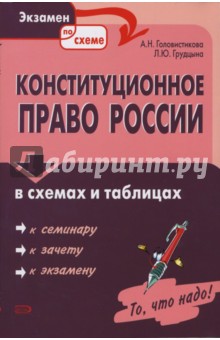 Конституционное право России в схемах и таблицах - Головистикова, Грудцына
