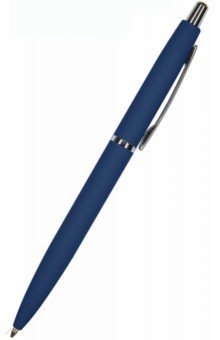 Ручка шариковая автоматическая San Remo, синяя, цвет корпуса ярко-синий, в футляре Bruno Visconti