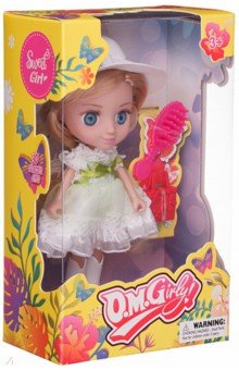Кукла-мини, в белом платье ABtoys