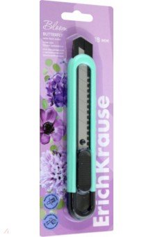 Нож канцелярский Butterfly Pastel Bloom, с автоматической фиксацией лезвия, 18 мм, ассорти