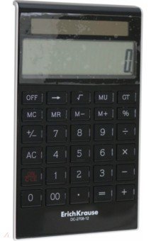 Калькулятор настольный 12-разрядов DC-2708-12 Classic, черный
