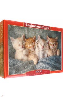 Puzzle-1000. Милые котята Castorland