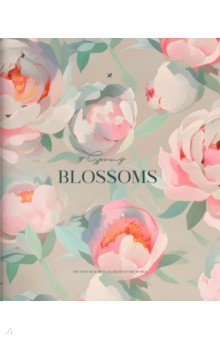 

Тетрадь Blossoms, A5, 48 листов, клетка, в ассортименте
