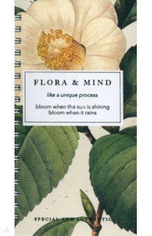 

Блокнот Flora, 100 листов, клетка, камелия