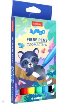 Фломастеры Jumbo, 6 цветов