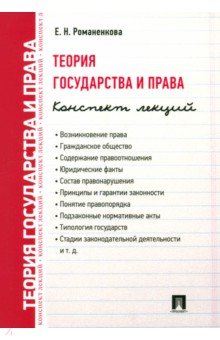 Теория государства и права Конспект лекций Учебное пособие 297₽