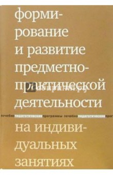 Формирование и развитие предметно-практической деятельности на индивидуальных занятиях