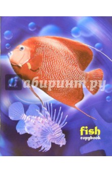 Тетрадь 48 листов клетка. Красная рыба (ТКБ848842).