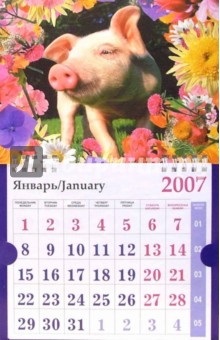 Календарь 2007 Пятачок (МО-0027).