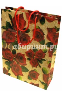 Пакет подарочный Б3 Букет роз (25х35х9).